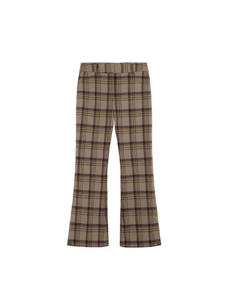 Scalpers Nohavice  hnedá / tmavohnedá