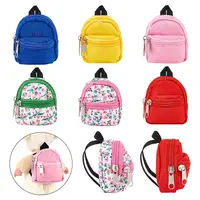 6Pcs 6 Styles Mini Cloth Doll Backpack