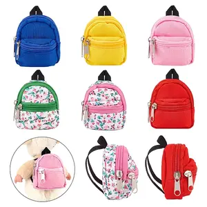 6Pcs 6 Styles Mini Cloth Doll Backpack