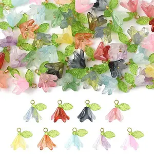 50Pcs Transparent Acrylic Pendants