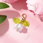 Flower Acrylic & Glass Pearl Pendant Decorations