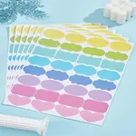6 Sheets Rainbow Color PVC Blank Self-Adhesive Stickers
