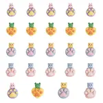 40Pcs 4 Style Opaque Resin Cabochons