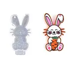 Easter Rabbit Silicone Keychain Pendant Molds