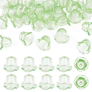 30Pcs Acrylic Bead Caps for Wind Chimes Making
