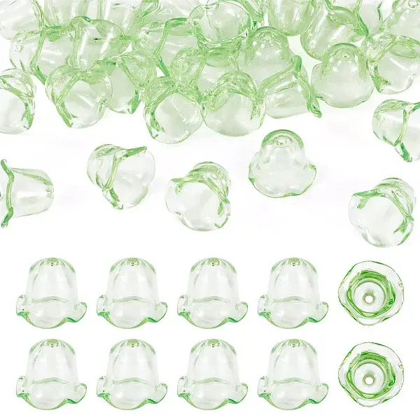 30Pcs Acrylic Bead Caps for Wind Chimes Making