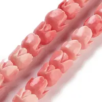 Synthetic Coral Beads Strands