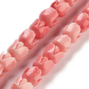 Synthetic Coral Beads Strands