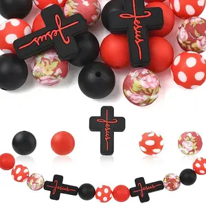 22Pcs Silicone Focal Beads