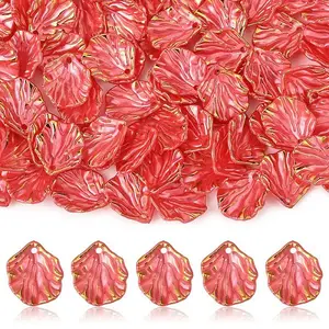 100Pcs Opaque Acrylic Pendants