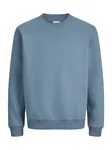 Jack & Jones Plus Mikina 'JJEBRADLEY'  modrosivá