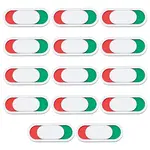 14Pcs Acrylic Red Green Slider Indicator Door Sign