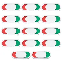 14Pcs Acrylic Red Green Slider Indicator Door Sign