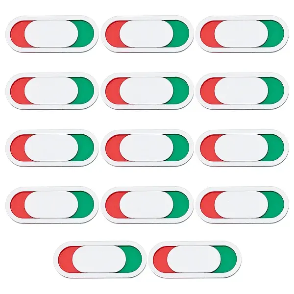14Pcs Acrylic Red Green Slider Indicator Door Sign