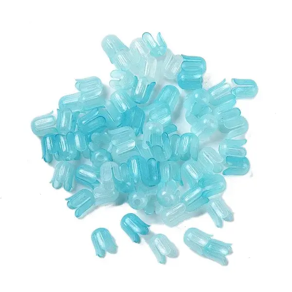 Transparent Acrylic Beads Caps