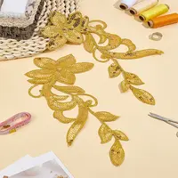 1Pair Computerized Embroidery Polyester Sew on Patches