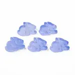 Two Tone Transparent Spray Painted Glass Beads