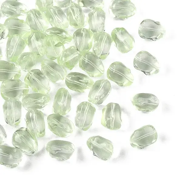 50Pcs Transparent Glass Beads