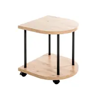 ODKLÁDACÍ STOLEK, černá, barvy dubu