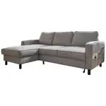 MID.YOU ROHOVÁ SEDAČKA, textil, šedá