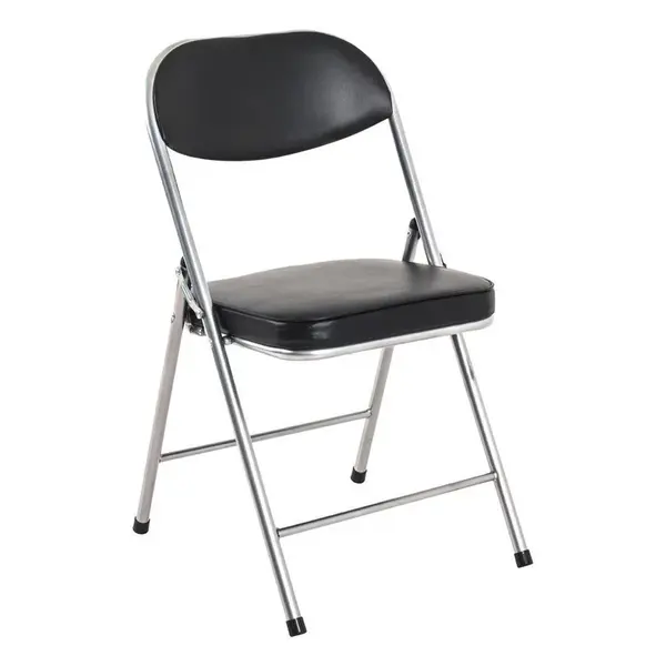 SKLÁDACÍ KŘESLO, černá, barvy hliníku