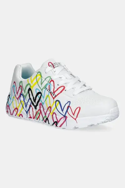 Dětské sneakers boty Skechers UNO LITE bílá barva, 314064L