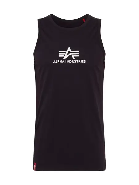 ALPHA INDUSTRIES Tričko  čierna / biela