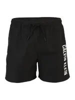 Calvin Klein Swimwear Plavecké šortky  čierna / biela