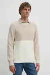 Bavlněný svetr Pepe Jeans COSTELLO béžová barva, lehký, PM702452