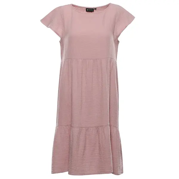 Dámské bavlněné šaty alpine pro akesa růžová xl