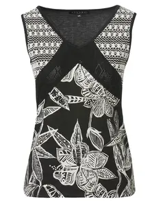 KOROSHI Top  čierna / biela