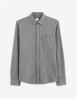 Šedá pánska košeľa Celio Gaselle