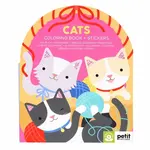 Cats Coloring Book + Stickers - Petit Collage