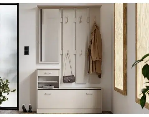 Předsíňová stěna Vincent, béžová kašmír