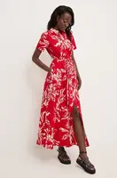 Šaty Answear.LAB červená barva, maxi