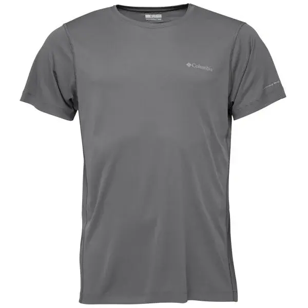 Columbia ZERO RULES™ LIGHT SS CREW Pánské funkční triko, šedá, velikost