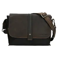 Pánská kožená taška přes rameno Greenwood James - tmavě hnědá