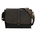 Pánska kožená taška cez rameno Greenwood James - tmavo hnedá