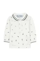 Dětské bavlněné tričko s dlouhým rukávem Tartine et Chocolat zelená barva, TZ11071