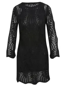 KOROSHI Pletené šaty  čierna