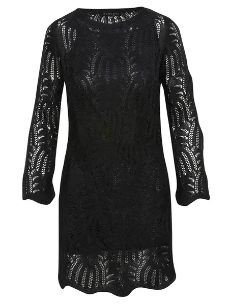 KOROSHI Pletené šaty  čierna