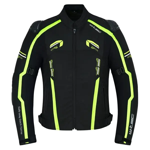 Moto bunda W-TEC Tonkawo černá-fluo XL rozšířená
