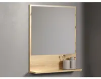Zrkadlo s policou Pure Bliss 60 cm, dub evoke%