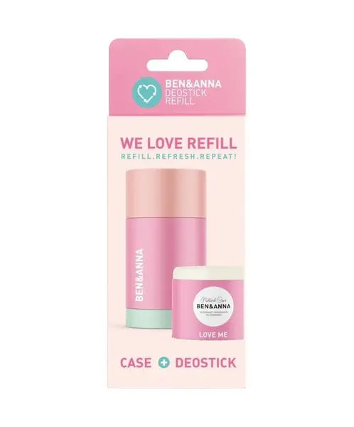 Ben & Anna Deodorant Refill Stick + Case Love Me 40 g