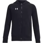 Under Armour RIVAL FLEECE FZ HOODIE Chlapčenská mikina, čierna, veľkosť S