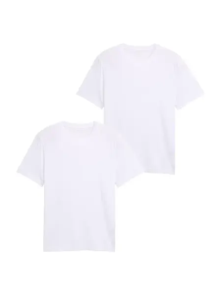 TOM TAILOR Tričko  biela