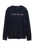 TOM TAILOR Tričko  tmavomodrá / červená / biela