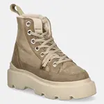Semišové boty Inuikii Matilda Shearling béžová barva, na platformě, zateplené, 1002.002.0012.250