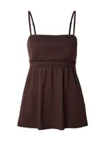 HOLLISTER Top  tmavohnedá