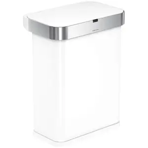 Simplehuman Sensor 58 L - biela oceľ - Bezdotykový kôš